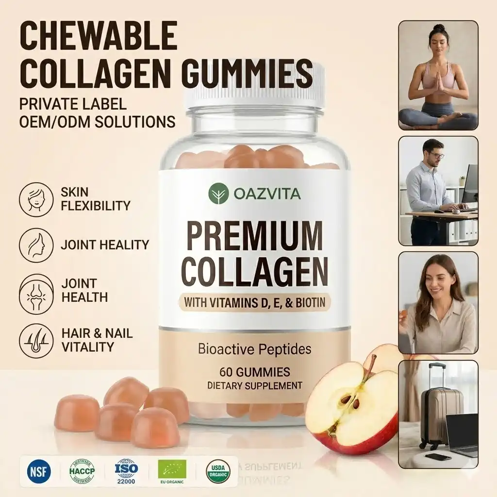 Best Chewable Collagen Gummies with Vitamin D, E & Biotin